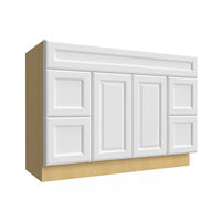 Vanity Sink w/Drawers on both sides 48 W X 34-1/2 H X 21 D- Hallmark Frost by Fabuwood