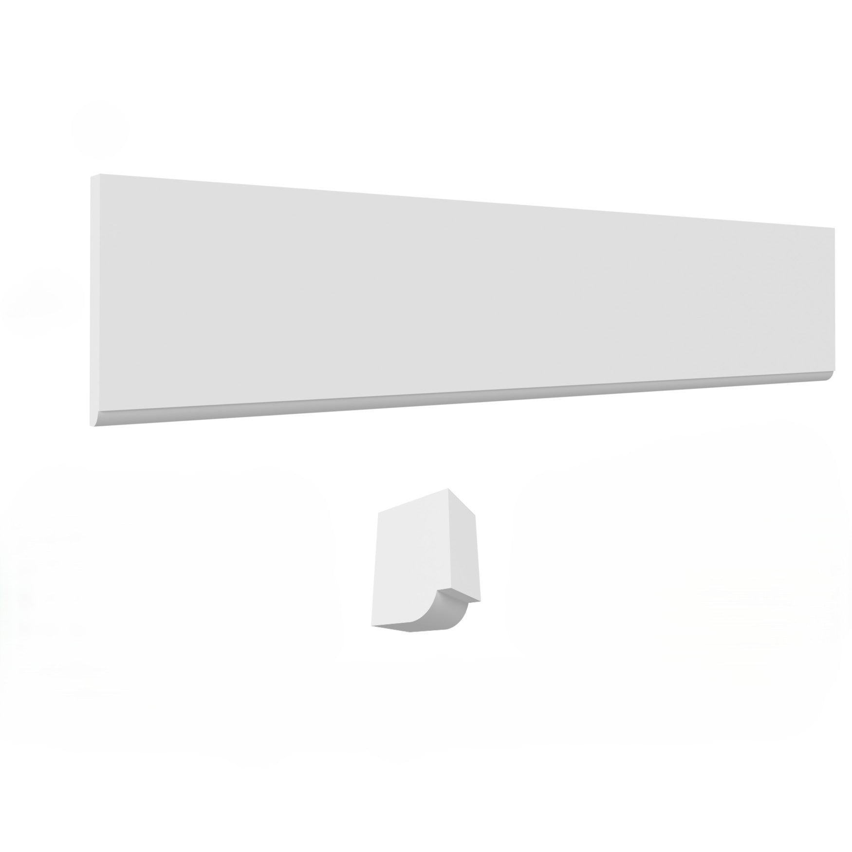 Valance Straight 96 W X 5-1/2 H X D - Hallmark Frost by Fabuwood