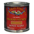 General Finishes Oil Base Stain, Honey Maple, Half Pints