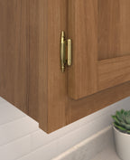 Amerock Self-Closing Hinge 3/8" Inset Face Mount, Polished Brass