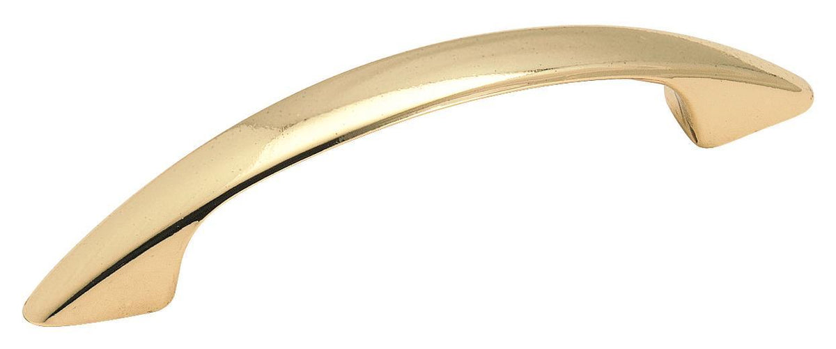 Amerock Arc Pull Polished Brass 3 in. Center-to-Center