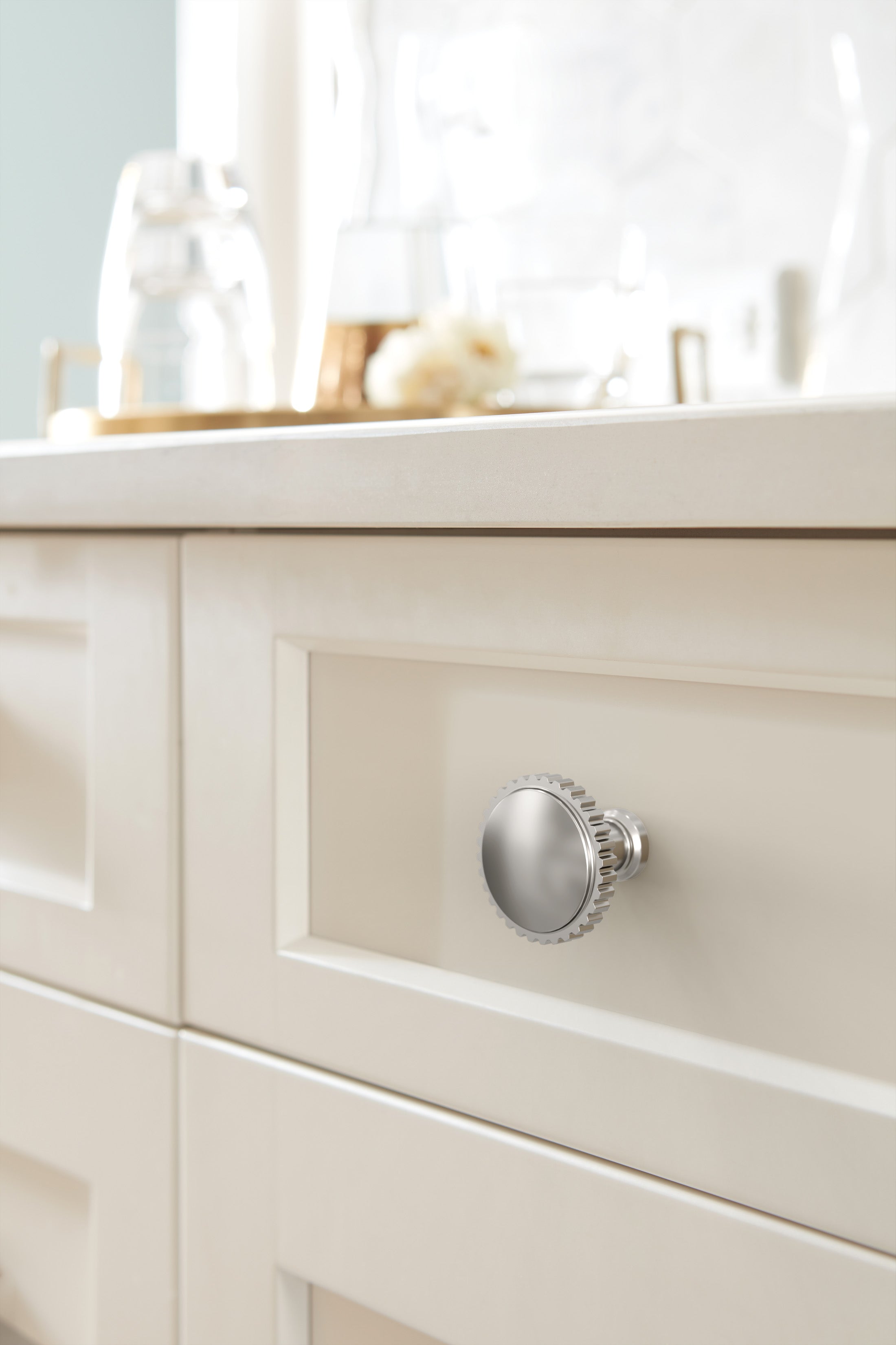 Amerock Farewind Knob  Polished Chrome 1-1/4" Diameter