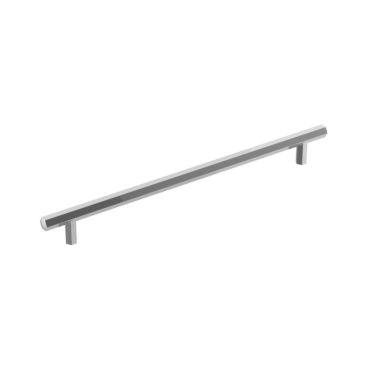 Amerock Caliber Pull Polished Chrome 10-1/16" Center-to-Center