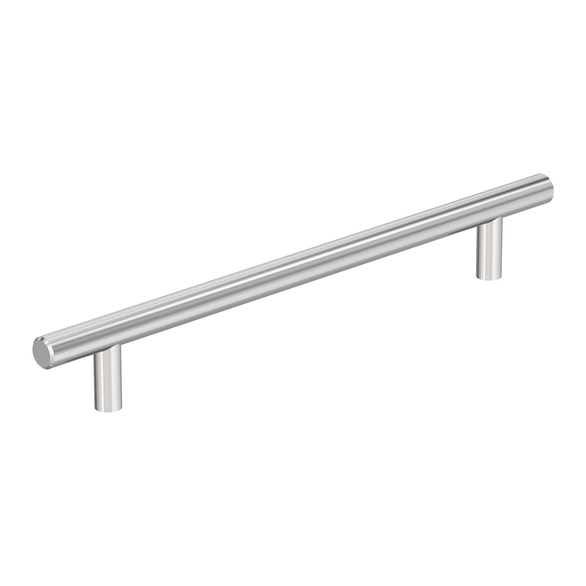Amerock Bar Hollow Pull Polished Chrome 7-9/16" Center-to-Center