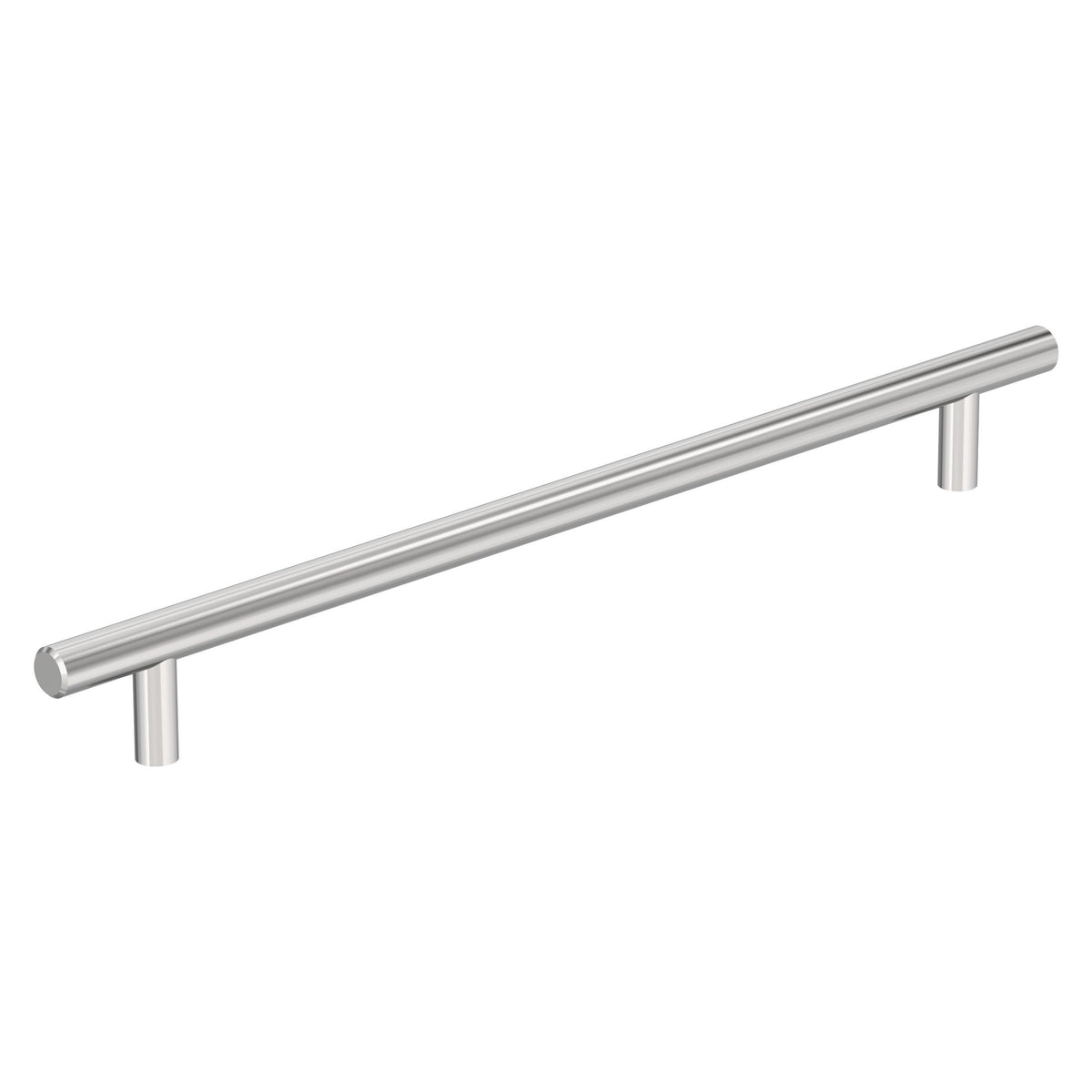 Amerock Bar Hollow Pull Polished Chrome 10-1/16 in. Center-to-Center
