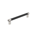 Amerock Esquire Pull  Polished Nickel/Black Bronze 12" Center to Center