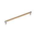 Amerock Esquire Pull  Polished Nickel/Champagne Bronze 18" Center to Center