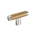 Amerock Esquire Knob  Polished Nickel/Champagne Bronze 2-5/8" Diameter