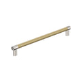 Amerock Esquire Pull  Polished Nickel/Golden Champagne 18" Center to Center