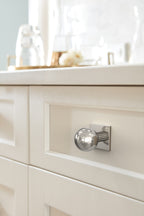 Amerock Ladera Backplate For Knob 1-3/16" Length, Polished Nickel