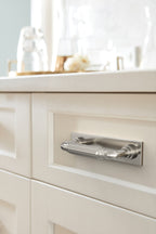 Amerock Ladera Backplate 3" Center To Center, Polished Nickel