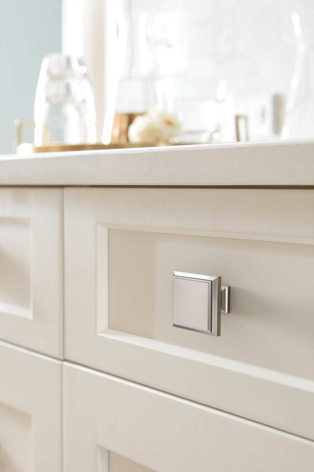 Amerock Appoint Knob 1-1/4" Diameter, Polished Nickel