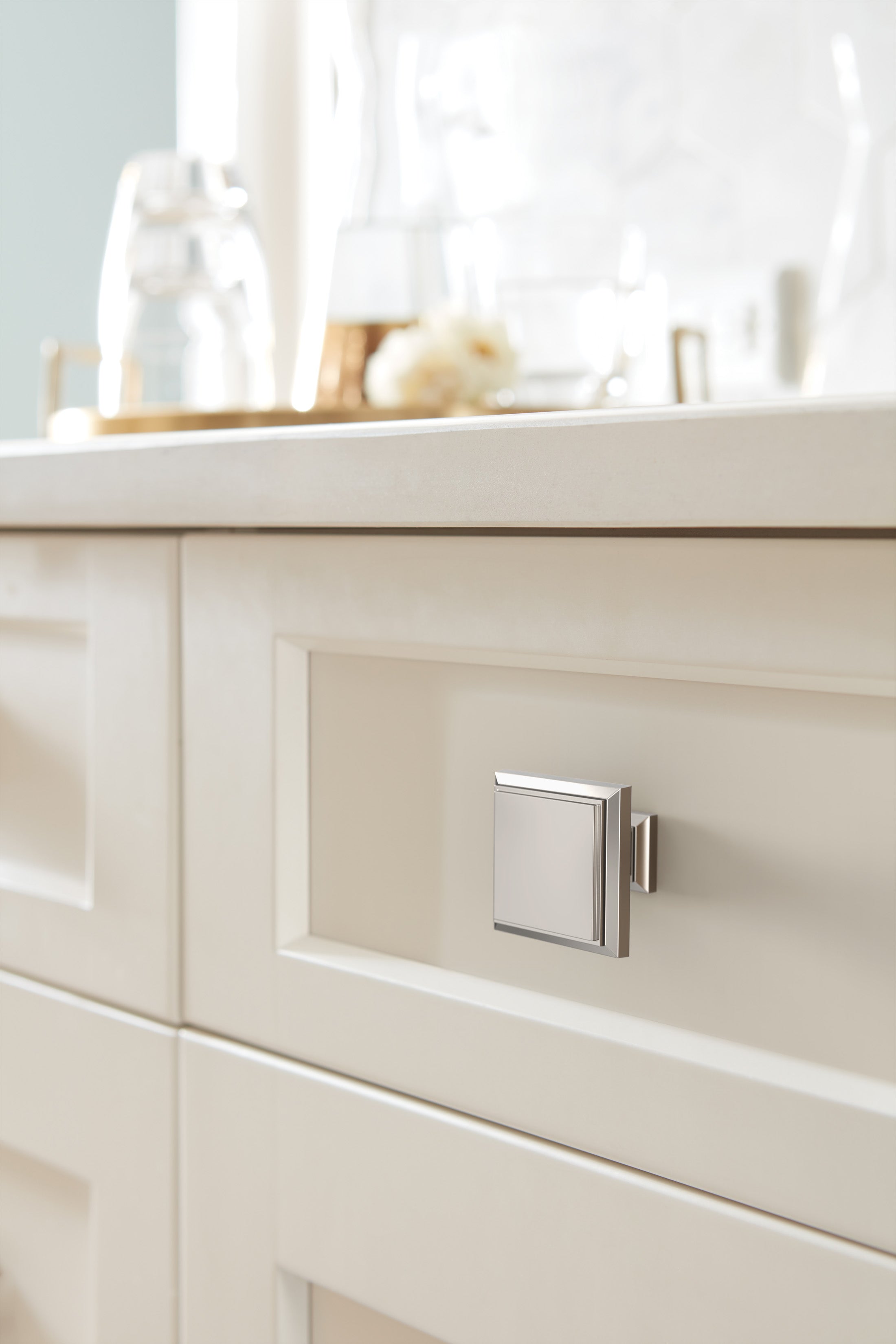 Amerock Appoint Knob 1-1/4" Diameter, Polished Nickel