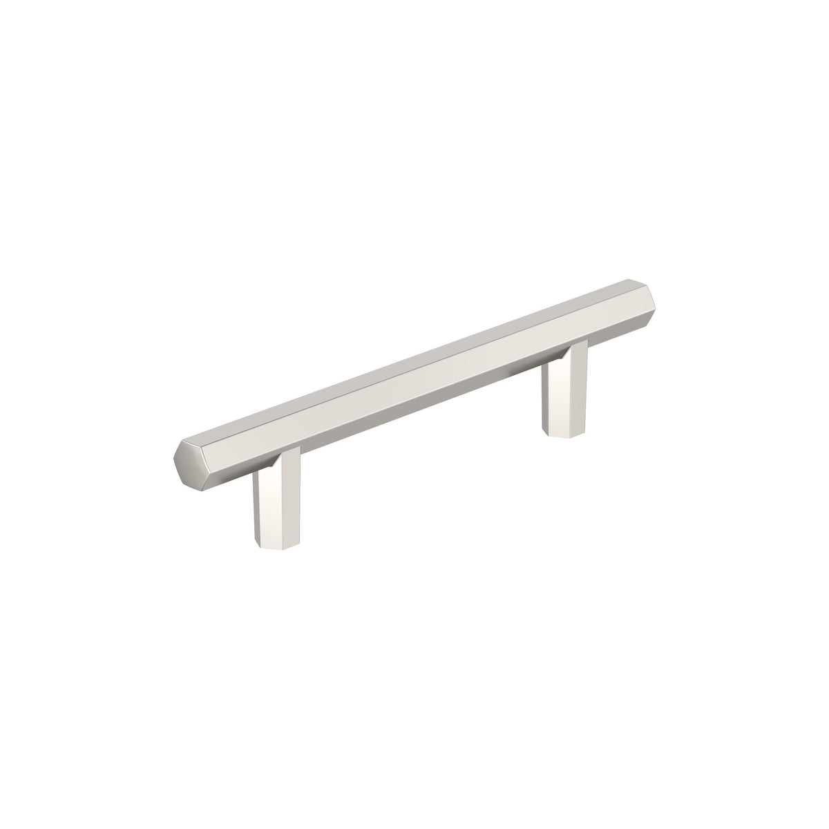 Amerock Caliber Pull Polished Nickel 3-3/4 in. Center-to-Center