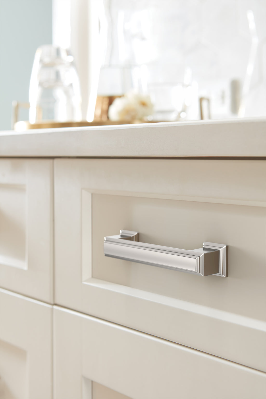 Amerock Appoint Pull  Polished Nickel 3" Center to Center