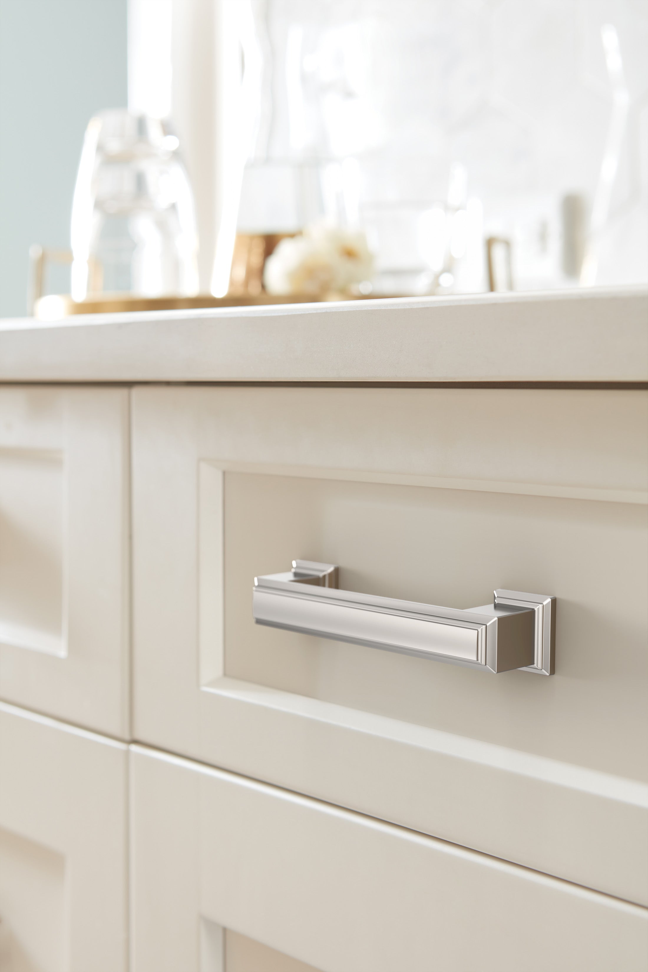 Amerock Appoint Pull  Polished Nickel 3" Center to Center