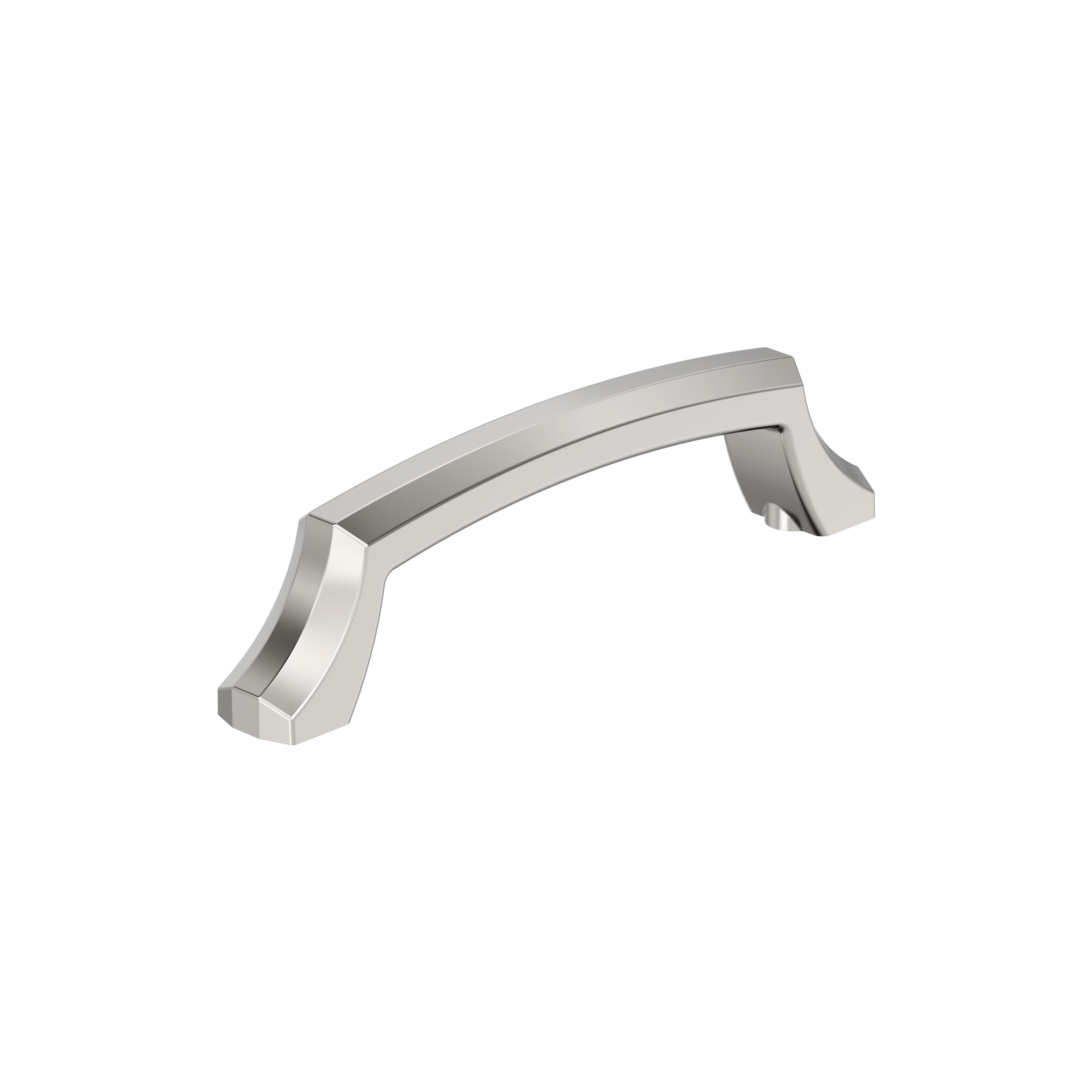 Amerock Bellamy Pull 3-3/4" Center To Center, Polished Nickel