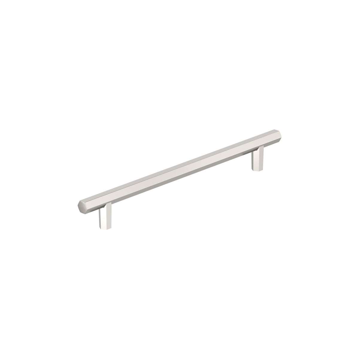 Amerock Caliber Pull Polished Nickel 7-9/16" Center-to-Center