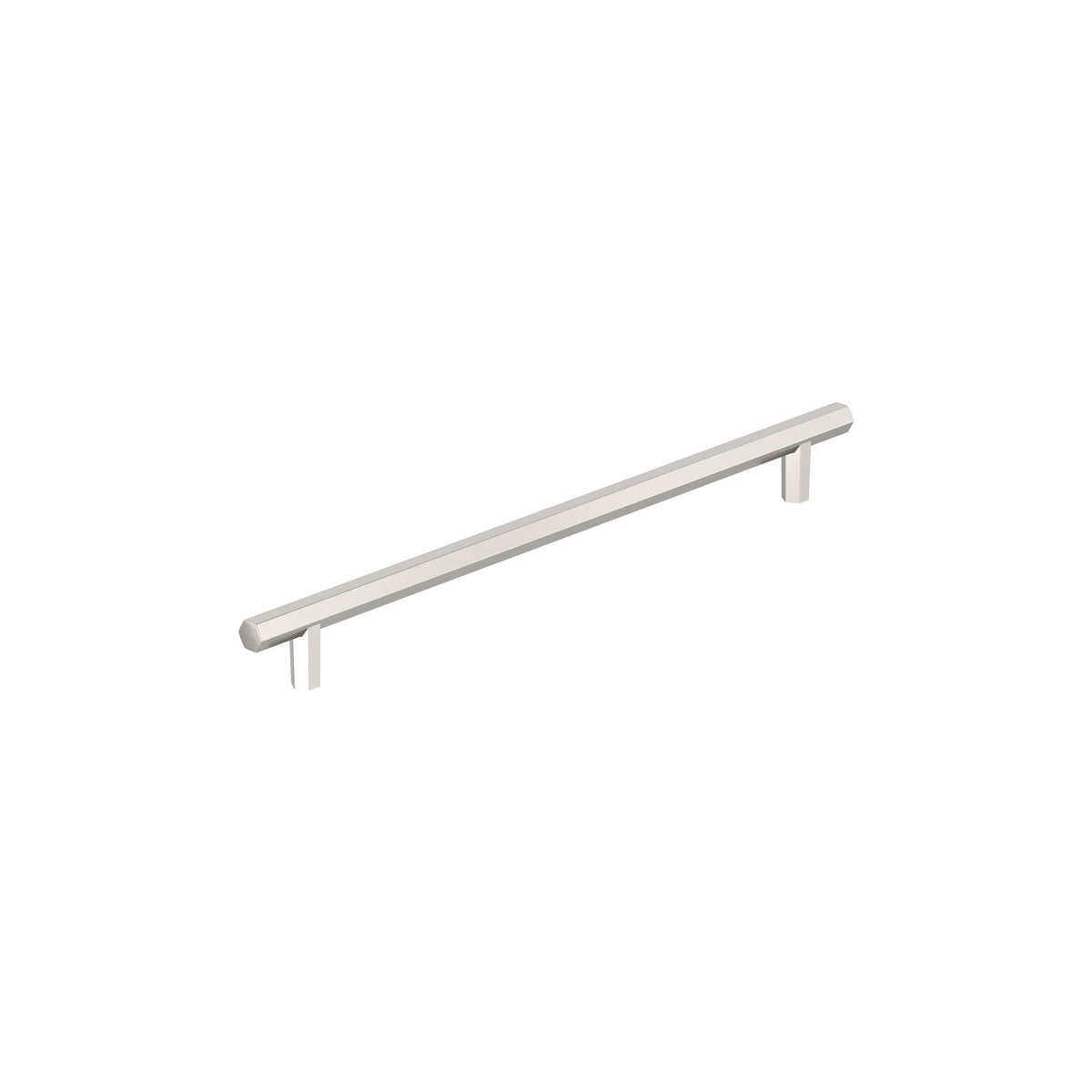 Amerock Caliber Pull Polished Nickel 10-1/16" Center-to-Center