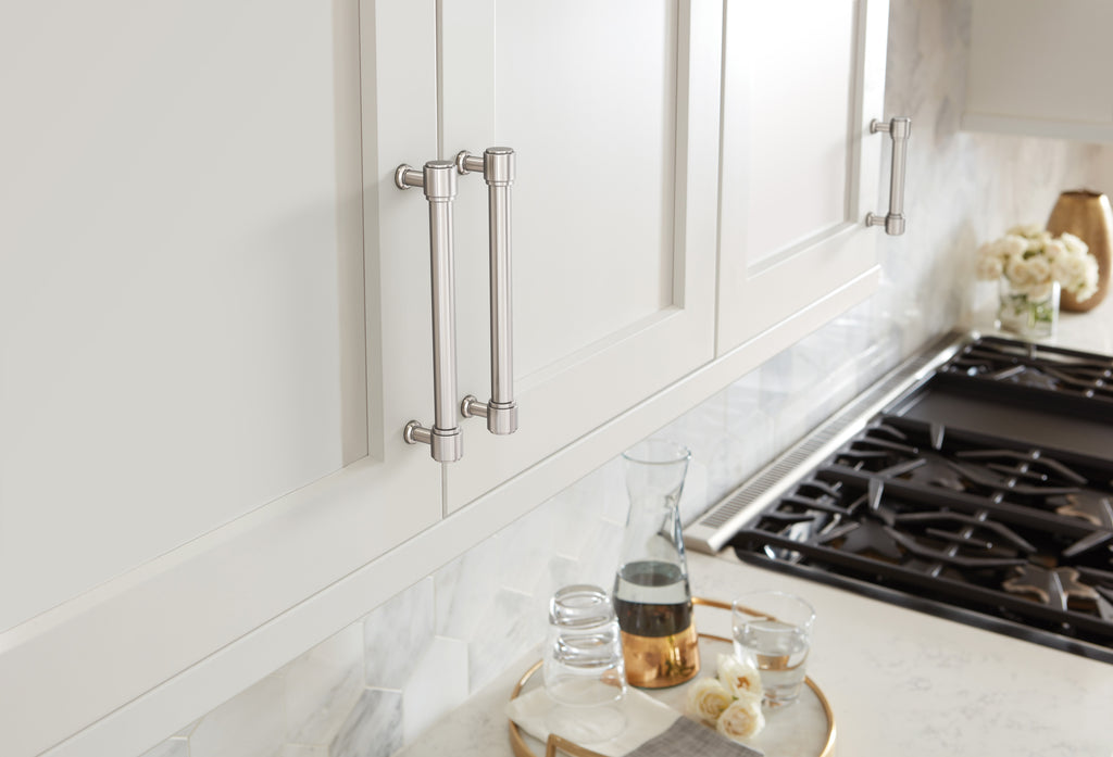 Amerock Faircrest Pull 6-5/16" Center To Center, Polished Nickel