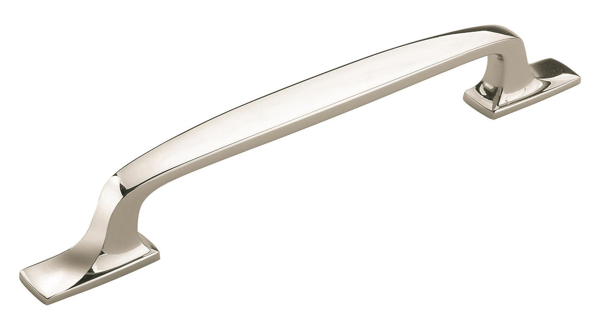 Amerock Highland Ridge Pull Polished Nickel 6-5/16 in. Center-to-Center