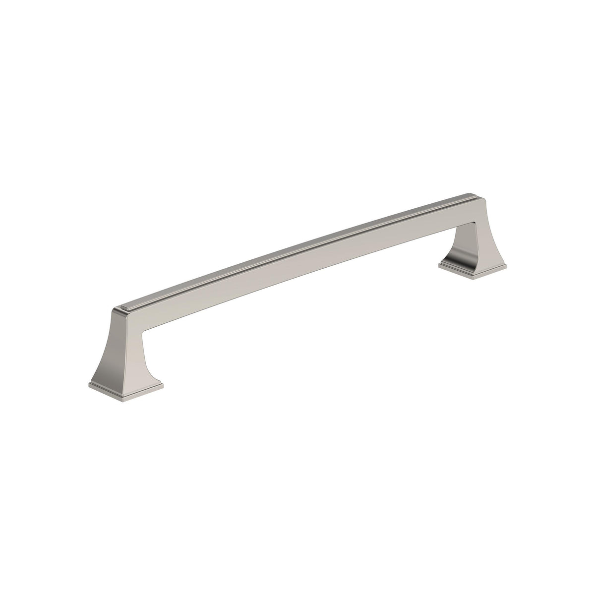 Amerock Mulholland Pull Polished Nickel 8 in. Center-to-Center