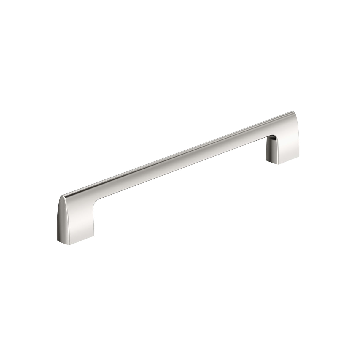 Amerock Riva Pull Polished Nickel 8-13/16 in. Center-to-Center