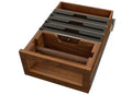 Rev-a-shelf Paper Towel And Foil Wrap Tiered Drawer System, Walnut