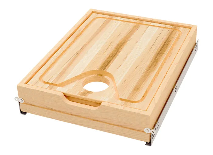 Rev-a-shelf Natural Maple Half Tiered Vanity Drawer Organizer For Full-Access Cabinets