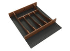 Craftsman Collection Solid Maple Cutlery Drawer Insert w/ Black Accents