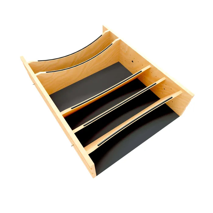Craftsman Collection Adjustable Deep Drawer Divider Insert With Black Accents