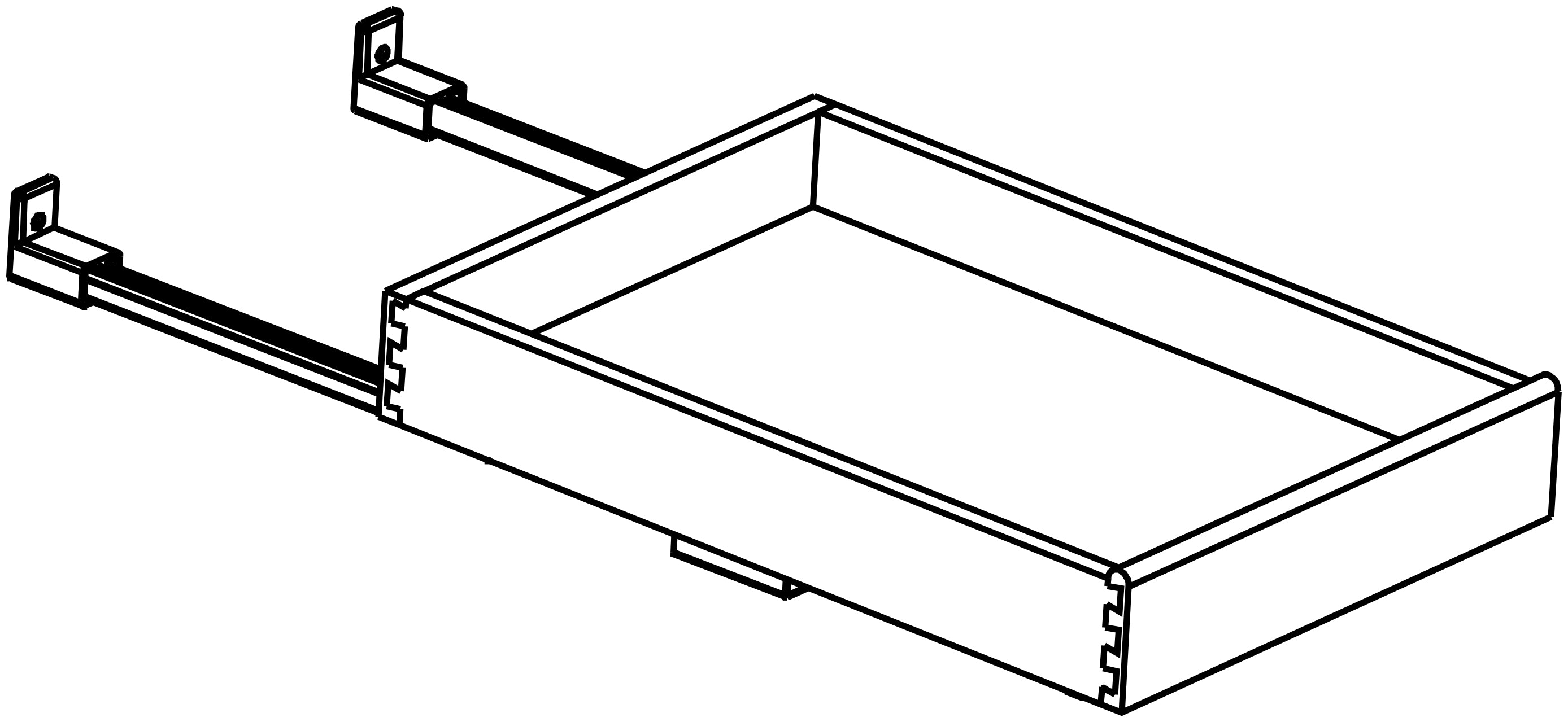 Soft-Close RollOut Tray 24 W - Upton Slab by JSI