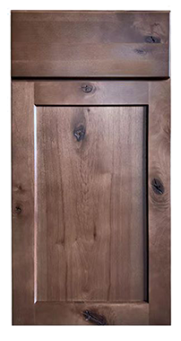 Sample Door - Rustic Walnut Shaker by Horning
