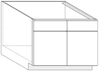 Sink Base 48 W X 34-1\2 H X 24 D - Rushmore Stain by Legend