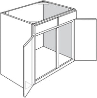 Sink Base Cabinet 39 W X 34-1\2 H X 24 D - Contemporary by TA Cabinetry