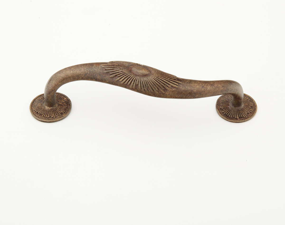Schaub Sunburst Pull 5 in. Center-to-Center, Highlighted Bronze
