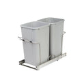 KV Soft-Close Bottom-Mount Waste Pull-out, Single 27 Quart, Platinum, 11-3/8"