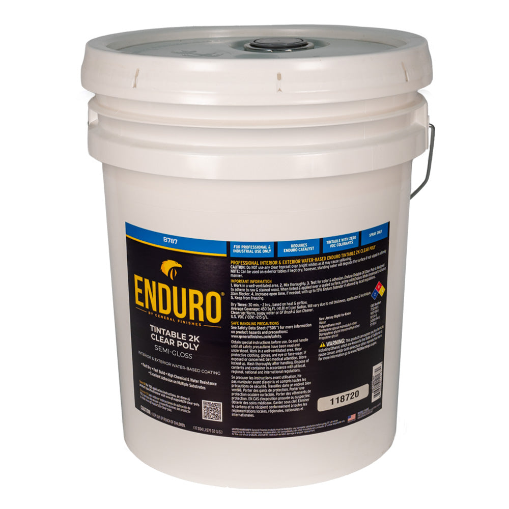 Enduro 2K Clear Poly, Semi-Gloss, 5-Gallon