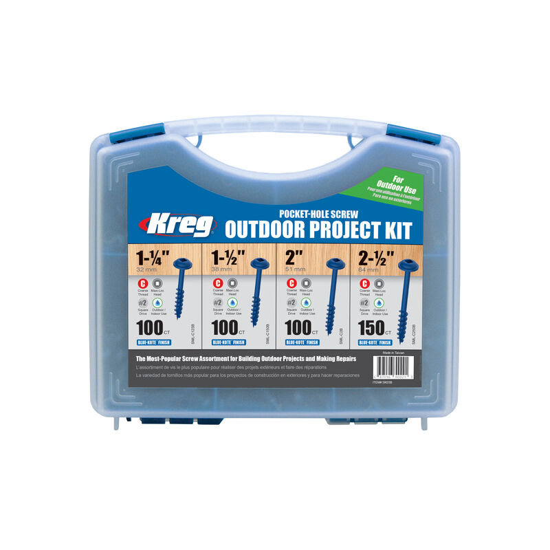 Kreg Blue-Kote Pocket-Hole Screw Project Kit
