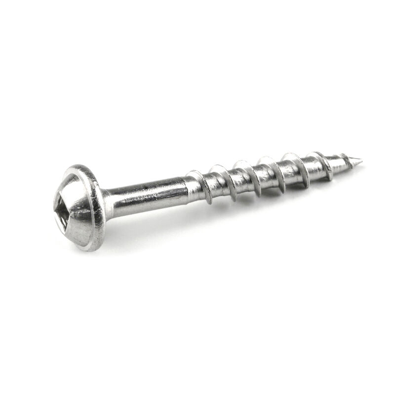 Kreg #8 Coarse Thread Washer-Head Pocket Hole Screws 305 Stainless Steel 100 Pack