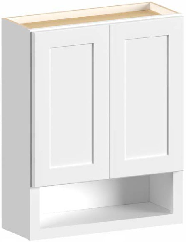 Wall Vanity Storage 24 W X 30 H X 9 D - Luna Oak by Fabuwood