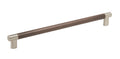 Amerock Esquire Pull  Satin Nickel/Oil-Rubbed Bronze 12-5/8" Center to Center