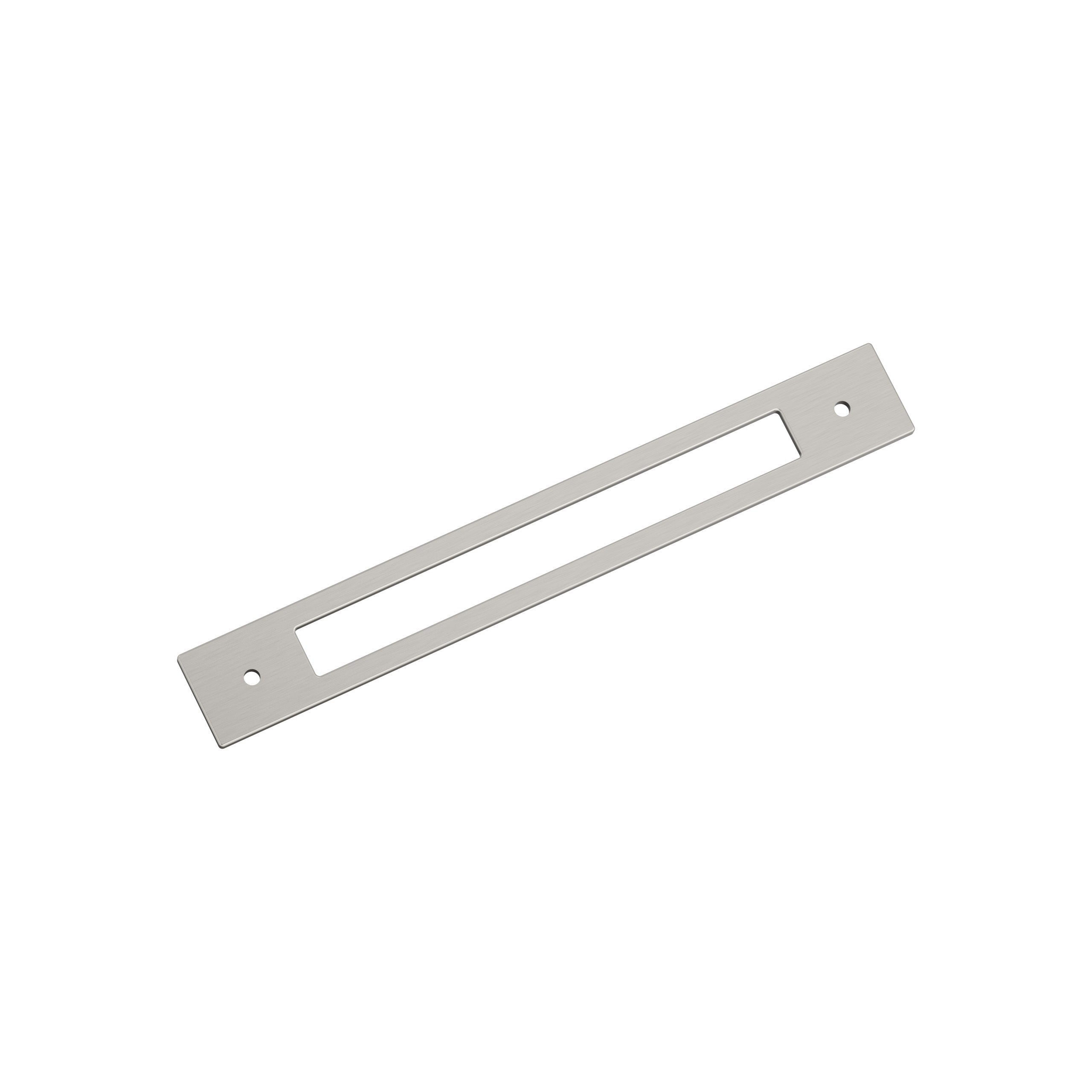 Amerock Medora Backplate 7-9/16" Center To Center, Satin Nickel