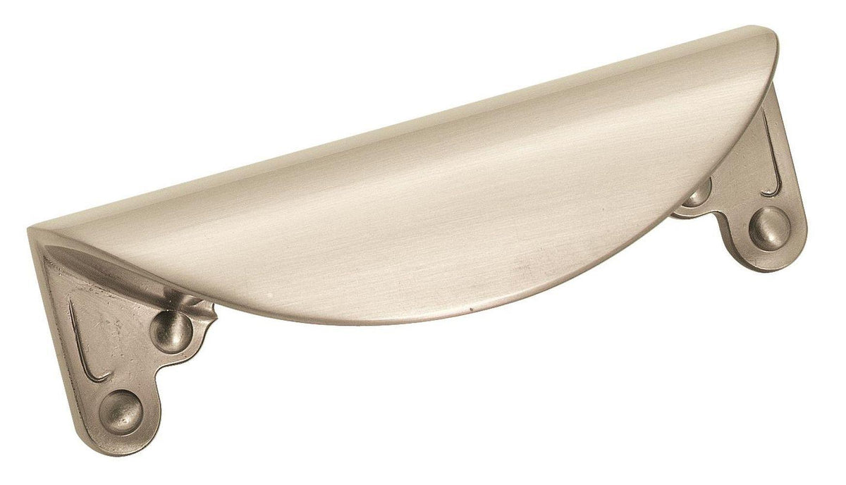 Amerock Inspirations Cup Pull 3 in. Center-to-Center, Satin Nickel