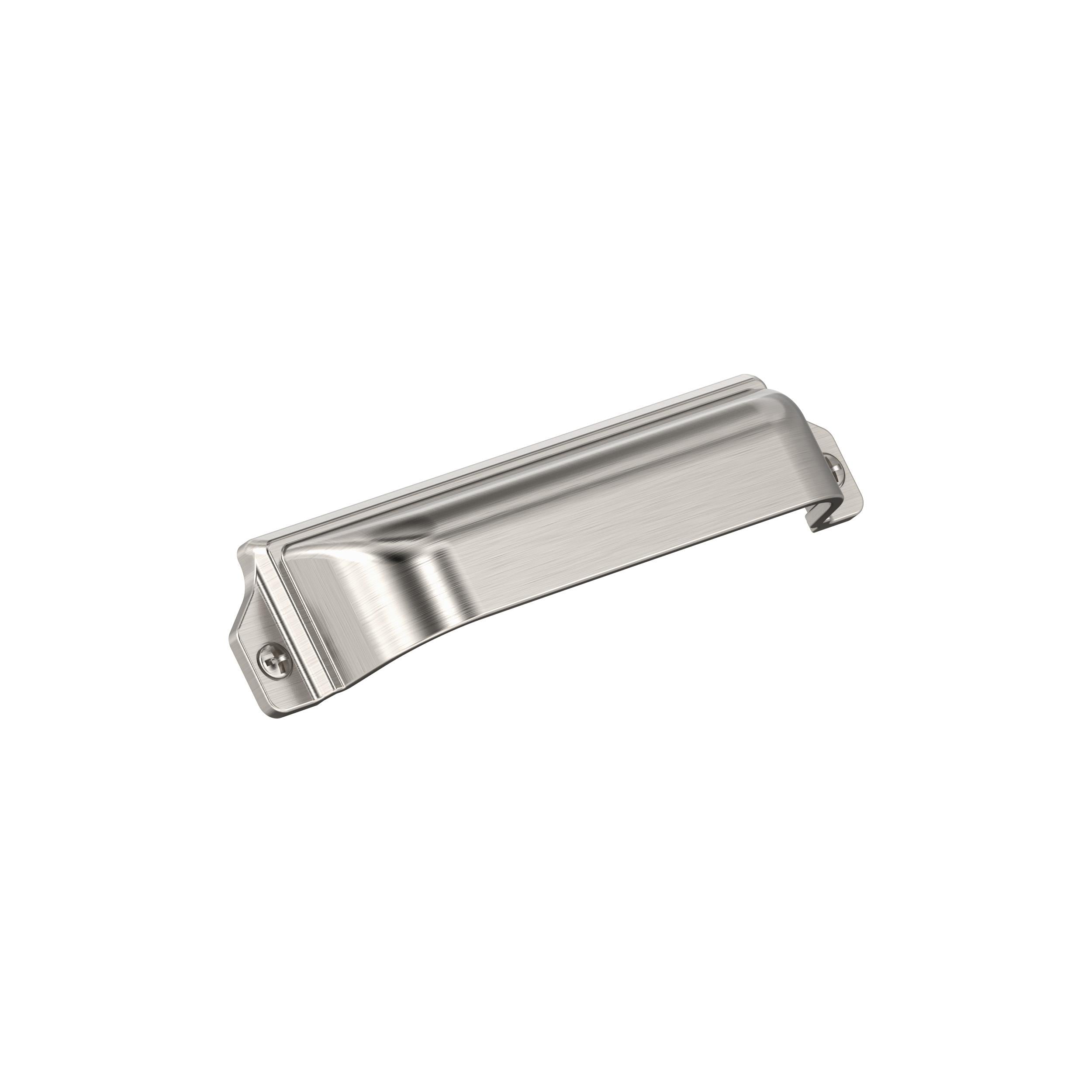 Amerock Haven Cup Pull 3 3-3/4" Center To Center, Satin Nickel