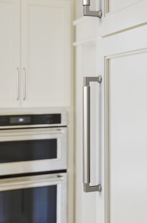 Amerock Balon Pull 8-13/16" Center To Center, Satin Nickel
