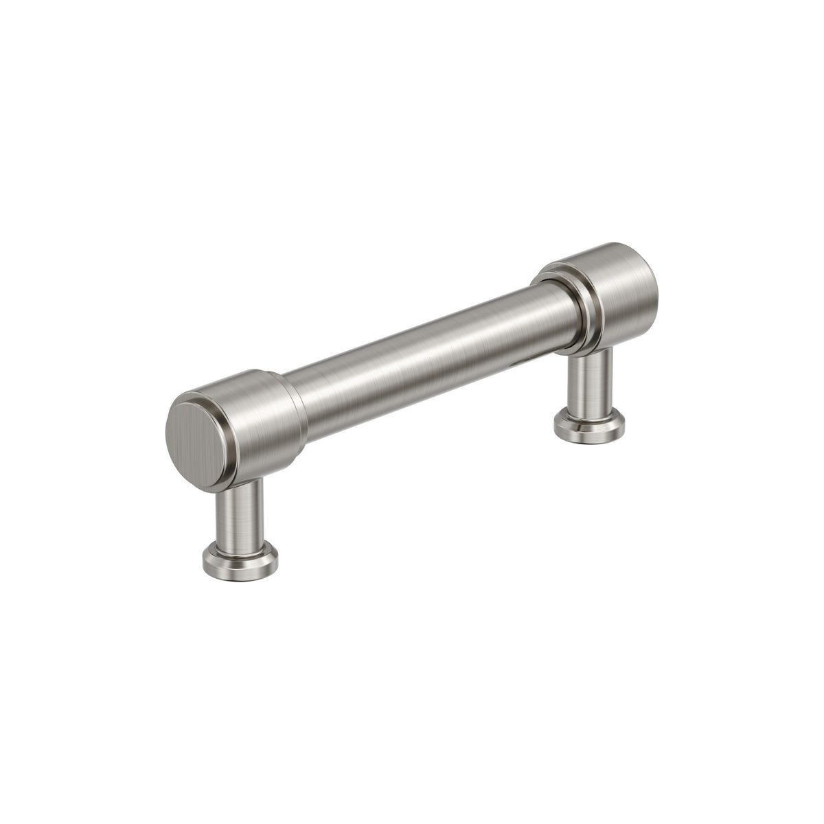 Amerock Faircrest Pull 3-3/4 in. Center-to-Center, Satin Nickel