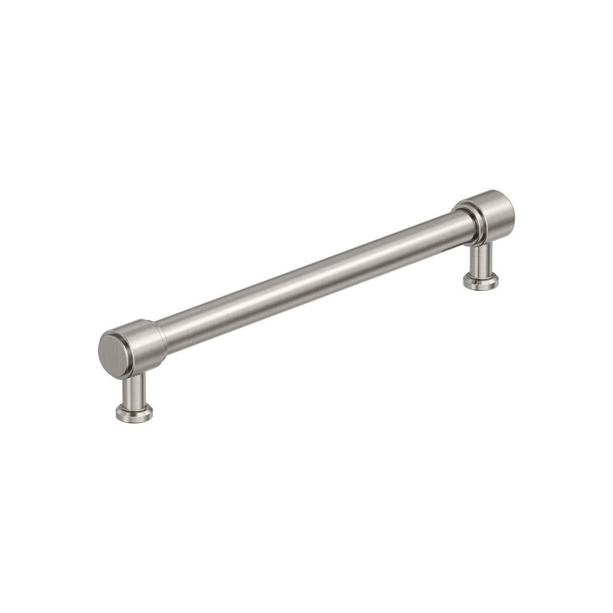 Amerock Faircrest Pull 7-9/16 in. Center-to-Center, Satin Nickel