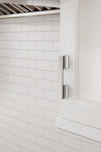 Amerock Status Pull Satin Nickel 3-3/4" Center to Center