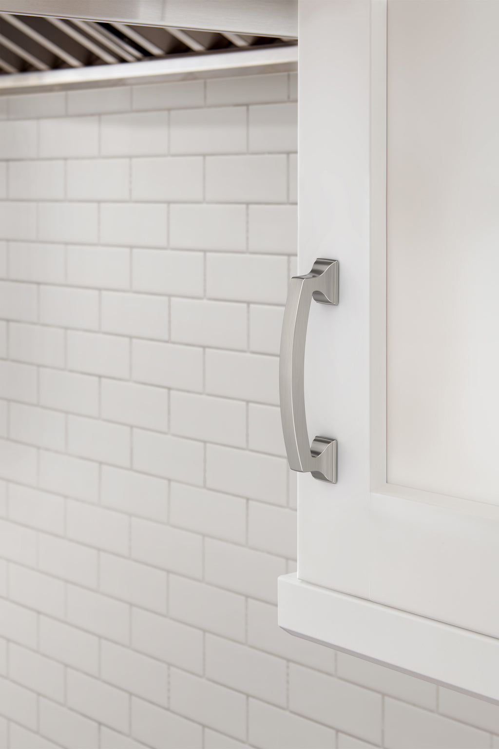 Amerock Incisive Pull  Satin Nickel 3-3/4" Center to Center